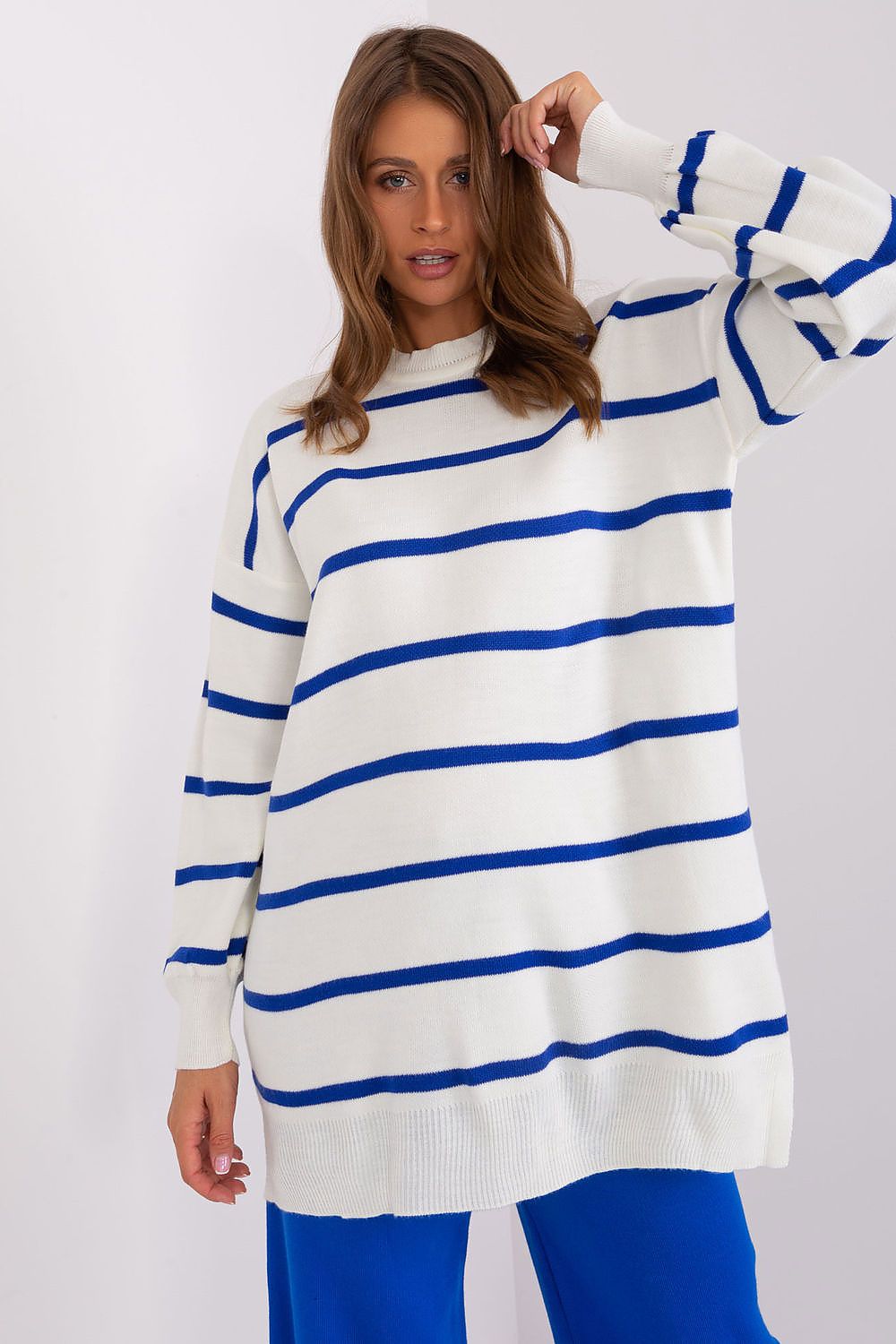 FACTORY PRICE Long Casual Striped Pullover Sweater-model 187505