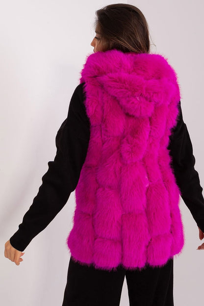 A.T.  European Women's Faux Fur Hooded Winter Vest/Gilet-up to 3XL