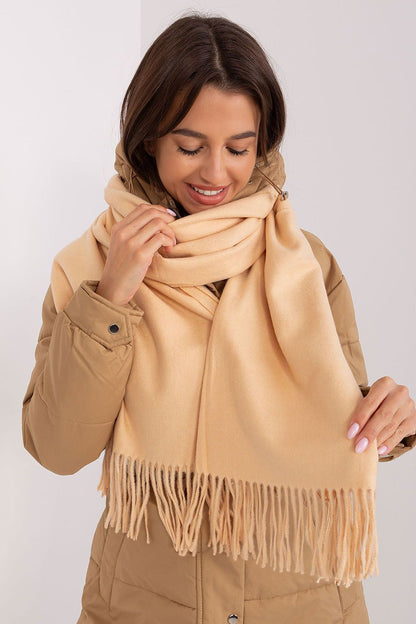 A.T. Long European Winter Shawl with Decorative Tassels