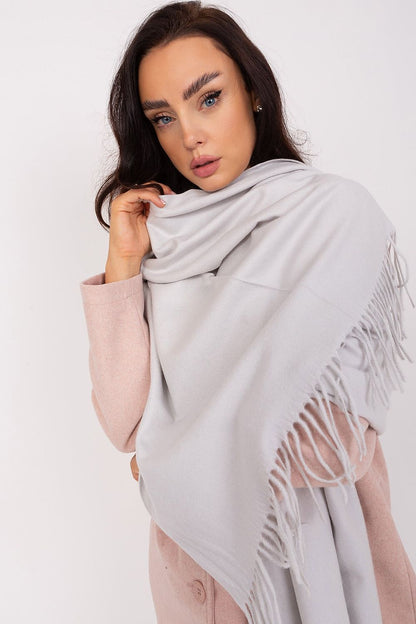 A.T. Long European Winter Shawl with Decorative Tassels