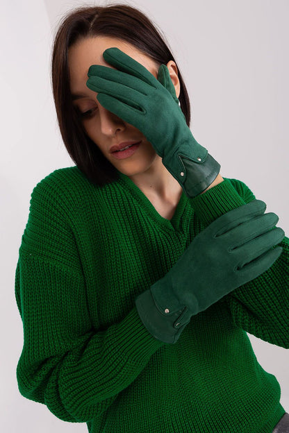 A.T.  Women's European Winter Gloves with Leather Detail