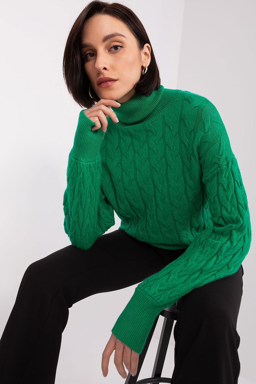 A.T. European Knitted Turtleneck Sweater- model 188312 AT