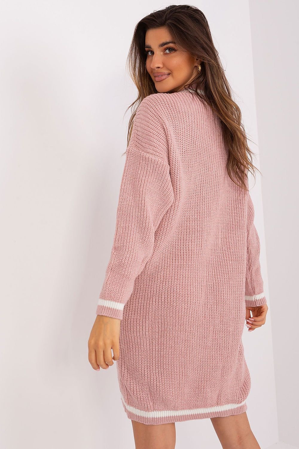 BADU Casual European  Women's Knee-length Sweater Dress-model 189338