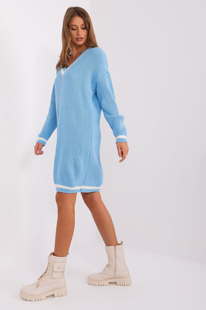 BADU Casual European  Women's Knee-length Sweater Dress-model 189338