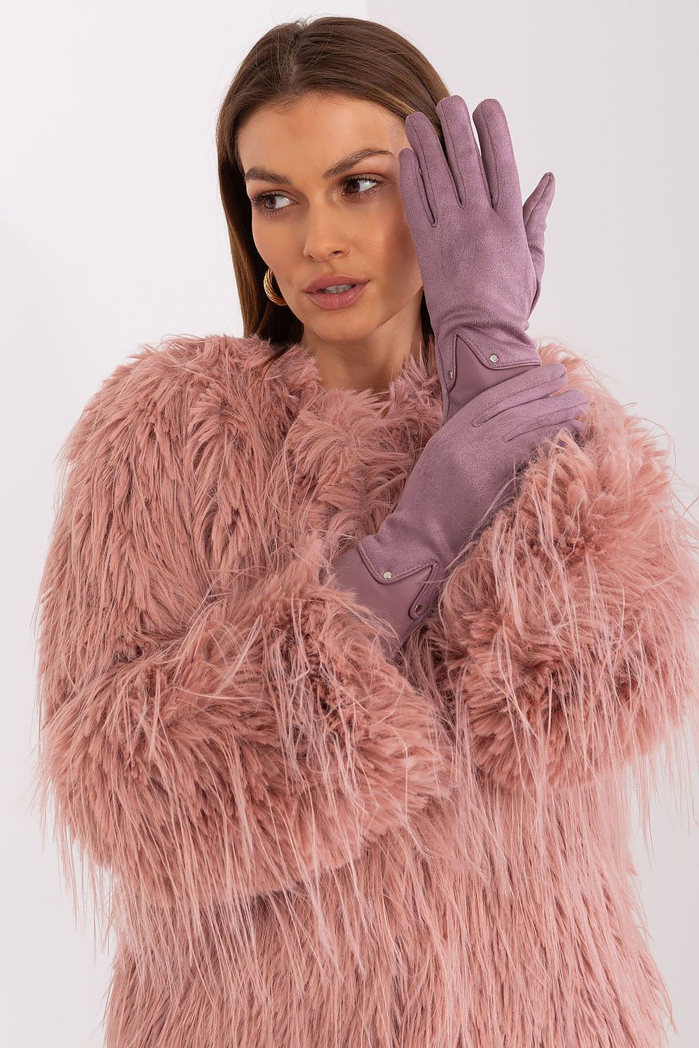 A.T.  Women's European Winter Gloves with Leather Detail