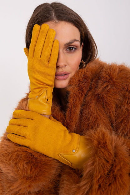 A.T.  Women's European Winter Gloves with Leather Detail