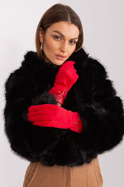 A.T.  Women's European Winter Gloves with Leather Detail