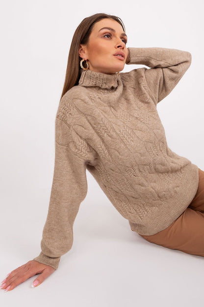 A.T. Casual European Women's Turtleneck Sweater-model 189898