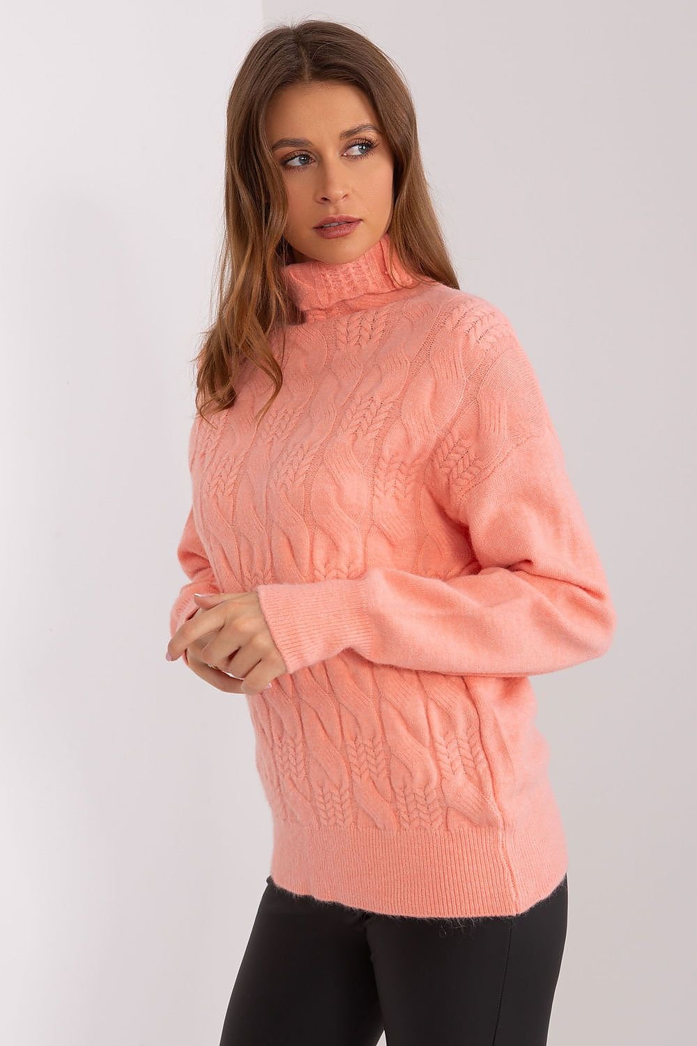 A.T. Casual European Women's Turtleneck Sweater-model 189898