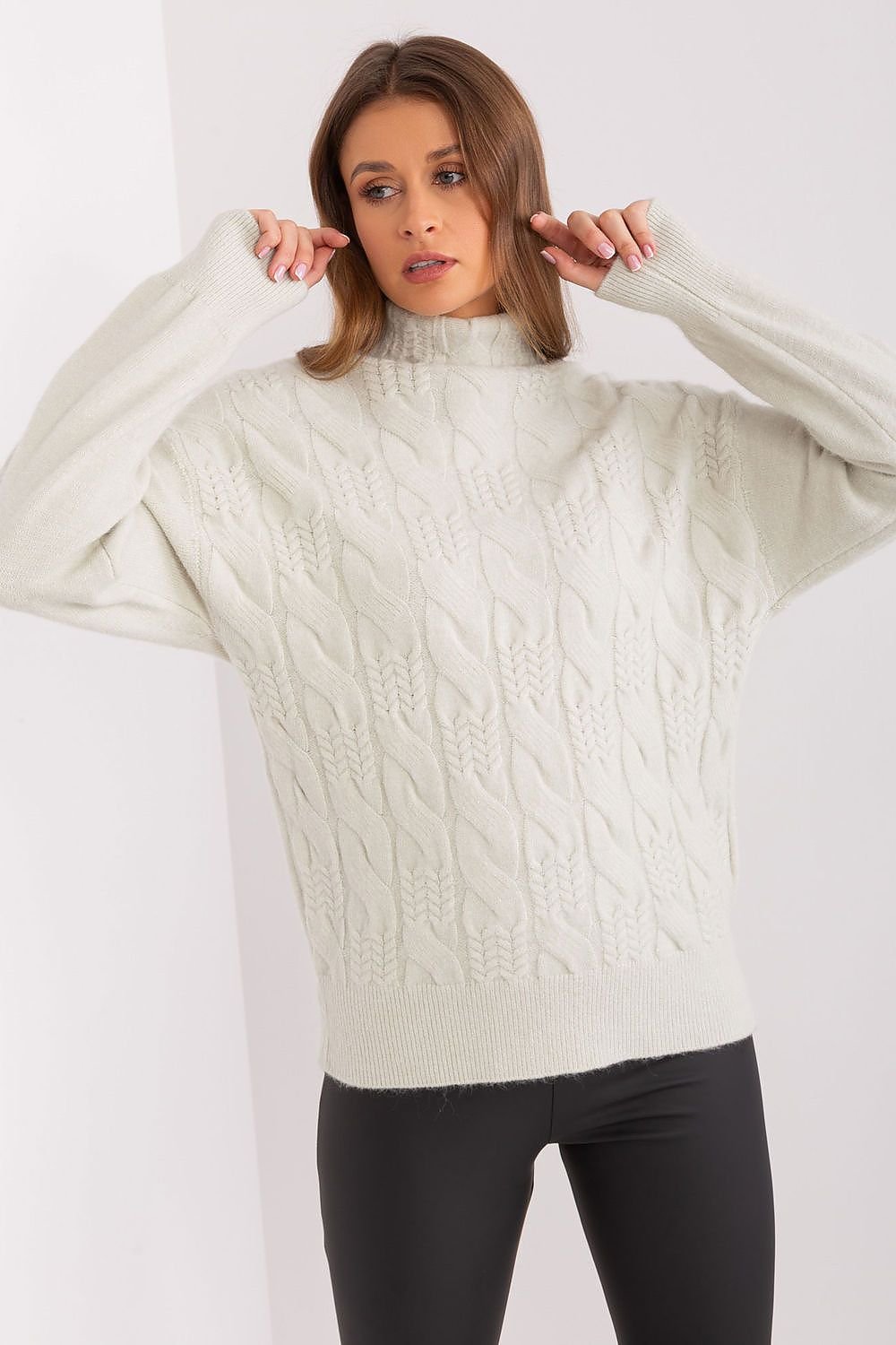 A.T. Casual European Women's Turtleneck Sweater-model 189898