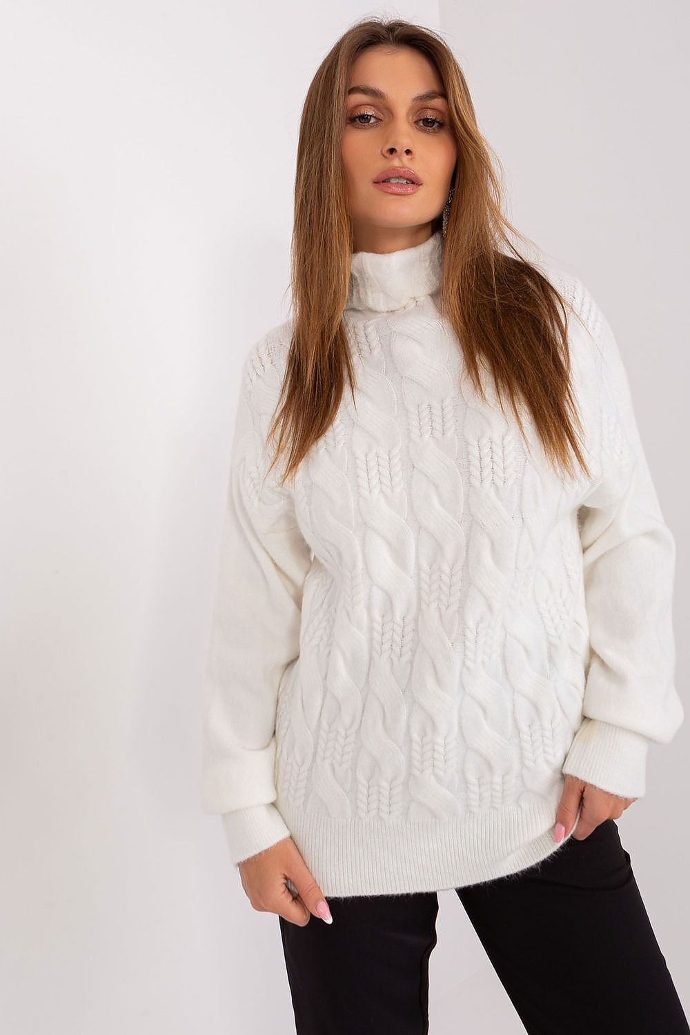 A.T. Casual European Women's Turtleneck Sweater-model 189898