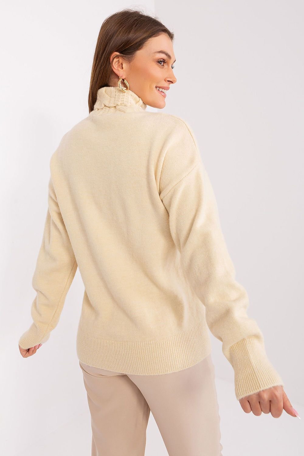 A.T. Casual European Women's Turtleneck Sweater-model 189898