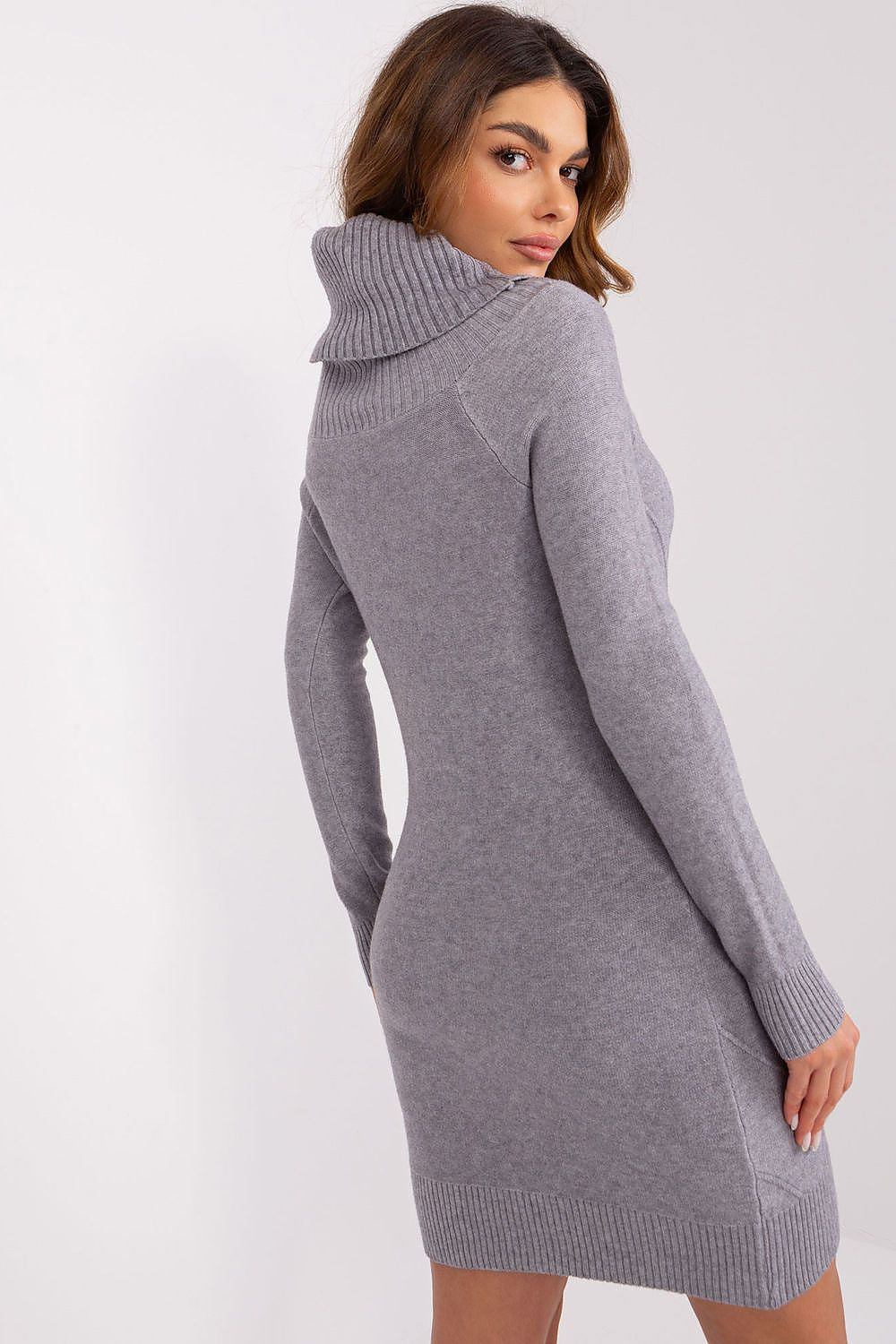 Factory Price Women's Casual Turtleneck Sweater Dress