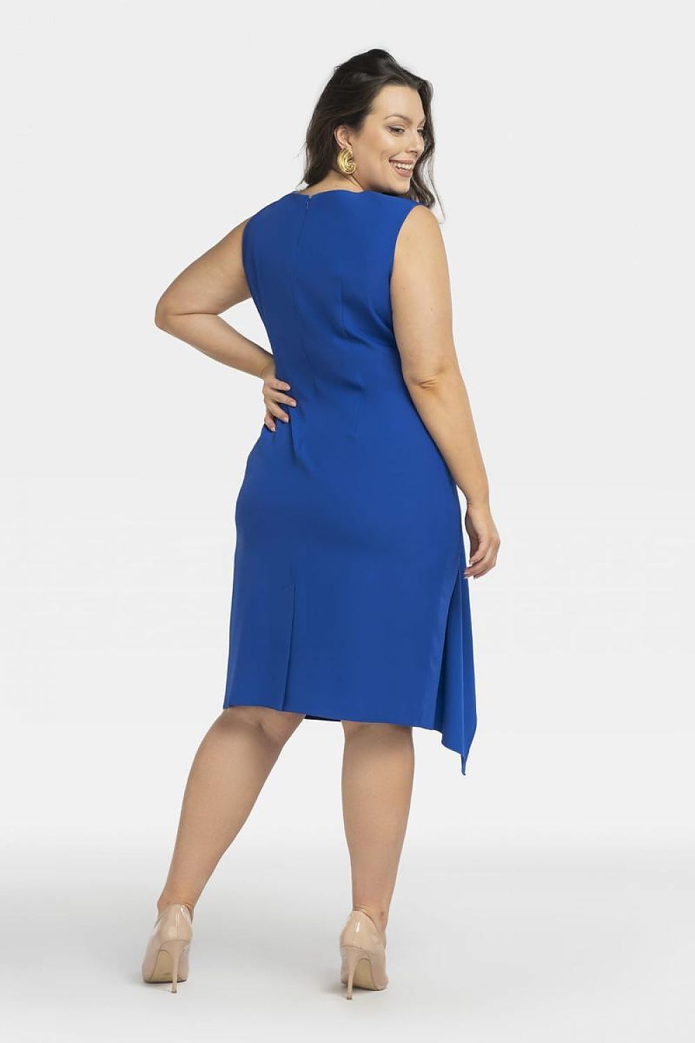 KARKO Elegant Plus size Knee-Length Pencil-Skirt Dress- European Made