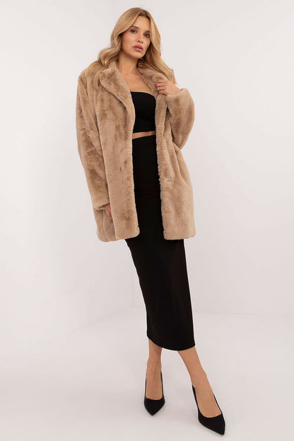 Factory Price Women's European Viscose Fur Winter Coat