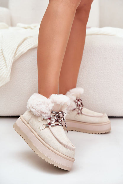 STEP IN STYLE Women's Suede Ankle Snow boots from Poland