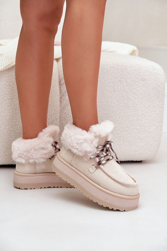 STEP IN STYLE Women's Suede Ankle Snow boots from Poland