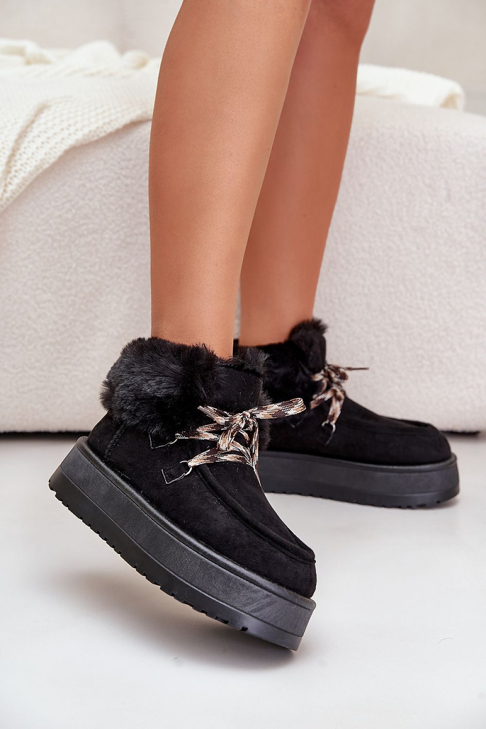 STEP IN STYLE Women's Suede Ankle Snow boots from Poland