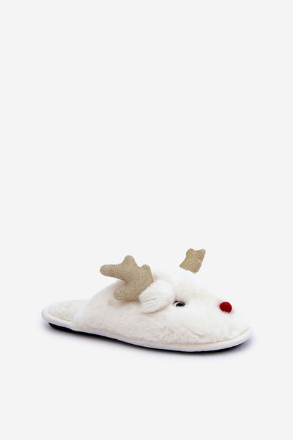 STEP IN STYLE Charming Women's European Fur Reindeer Winter Slippers