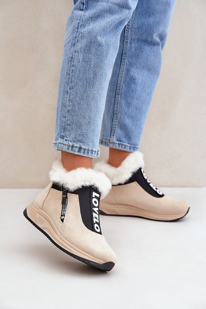 STEP IN STYLE Women's Suede Winter European Sneakers/Sport Shoes with Fur