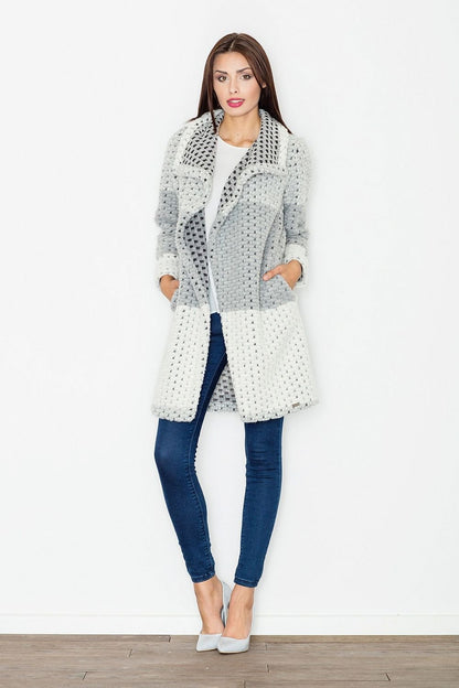 FIGL Thick Woven Wool Coat Cardigan- EURO Brand-model 111503 Figl