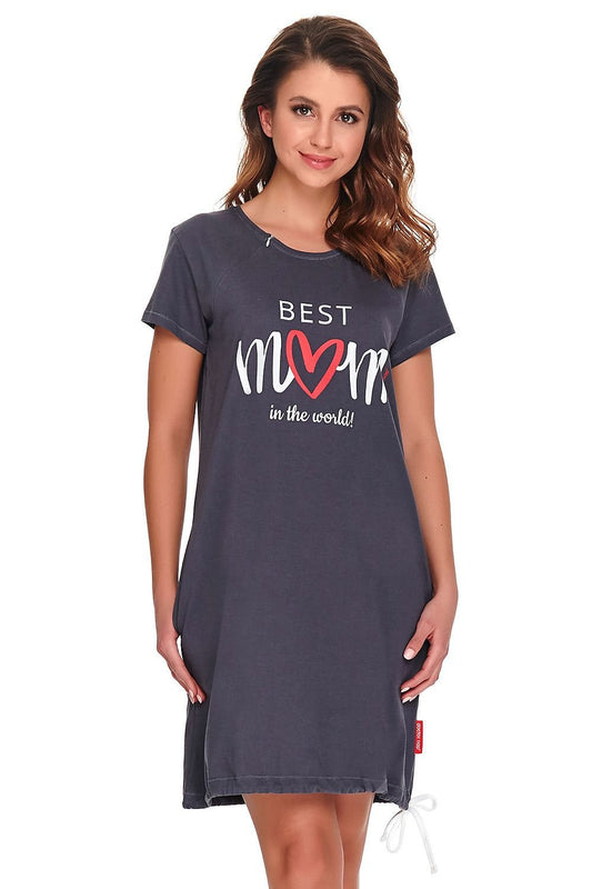 DOCTOR NAP Women's "Best mom in the World" Graphic Nightgown