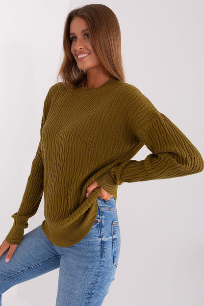 A.T. Round Neck European Textured Sweater