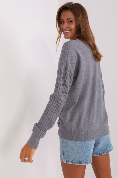 A.T. Round Neck European Textured Sweater