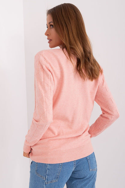 AT Women's European Sweater with Textured Pattern