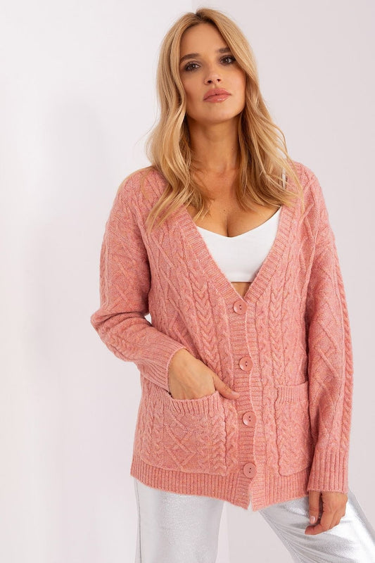 A.T. European Women's Acrylic Buttoned-down Sweater Cardigan