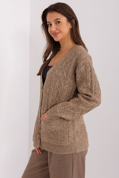 A.T. European Women's Acrylic Buttoned-down Sweater Cardigan