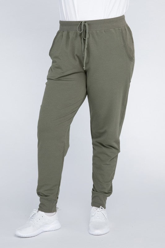 BLUE AGE Plus-Size Jogger Pants