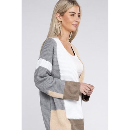 NUVI APPAREL Multicolour Textured Cardigan