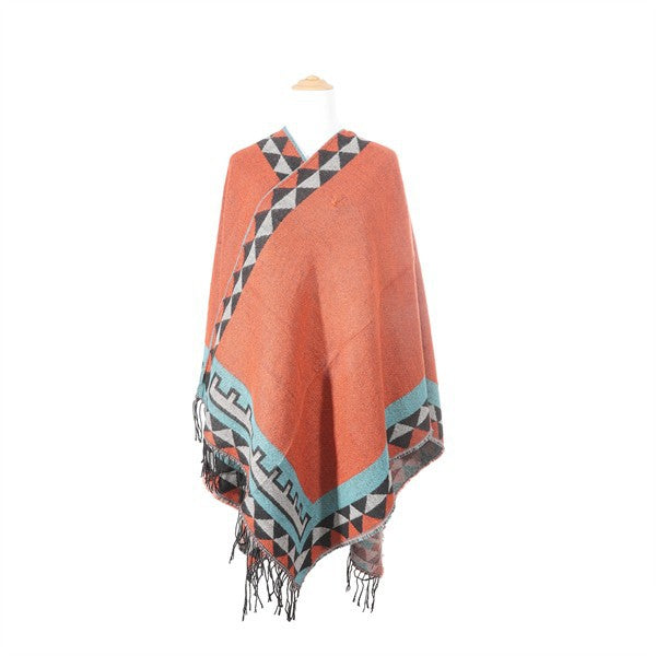 BELLA CHIC Vintage Tribal Poncho