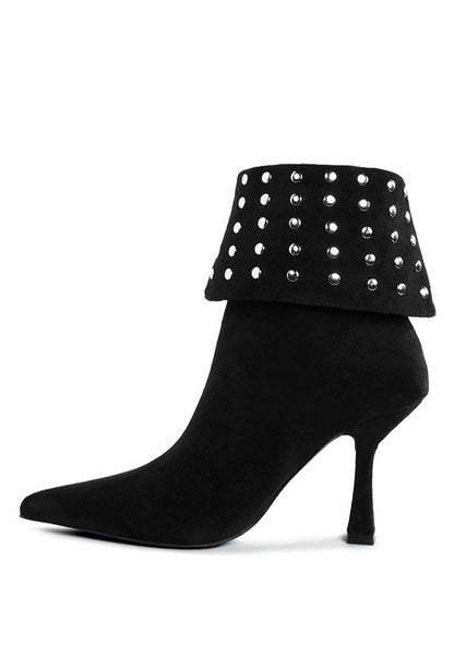 RAG & Co. Piccini Stud Embellished Foldover Boots