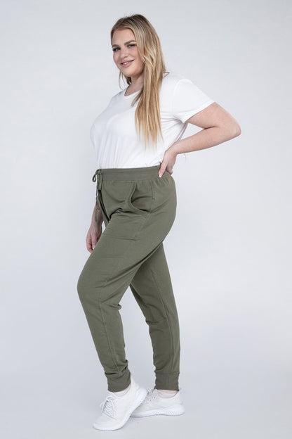 BLUE AGE Plus-Size Jogger Pants