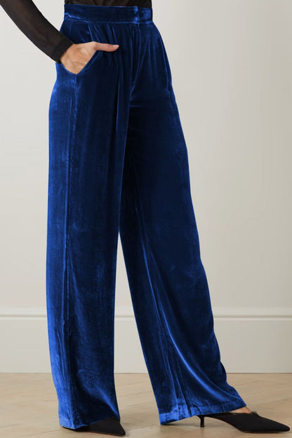 DOUBLE TAKE Loose Fit High Waist Long Pants with Pockets