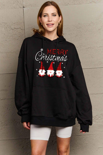 SIMPLY LOVE Full Size MERRY CHRISTMAS Graphic Hoodie