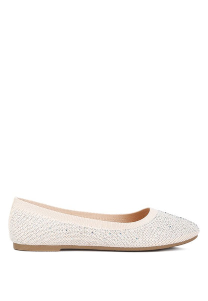 RAG & Co. Splash Rhinestones Embellished Ballet Flats