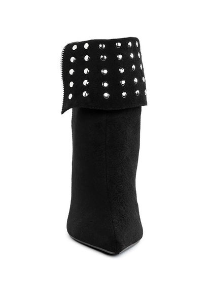 RAG & Co. Piccini Stud Embellished Foldover Boots