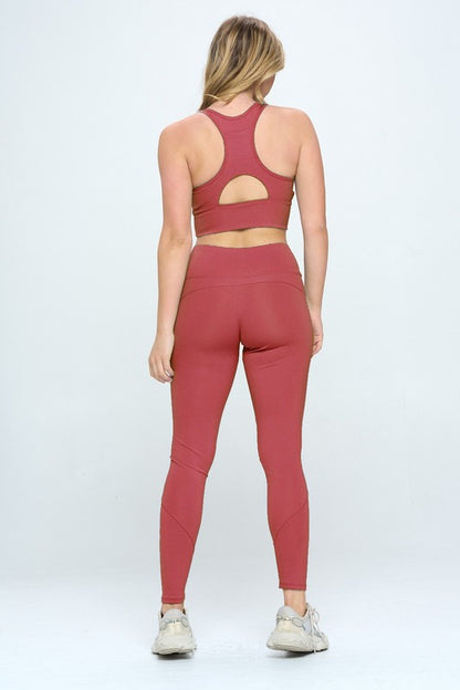 OTOS ACTIVETwo Piece Activewear Set with Cut-Out Detail