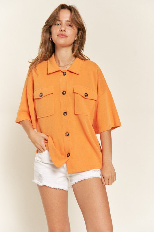 JADE JANE Plus-size Smiley Face Back Drawn Top