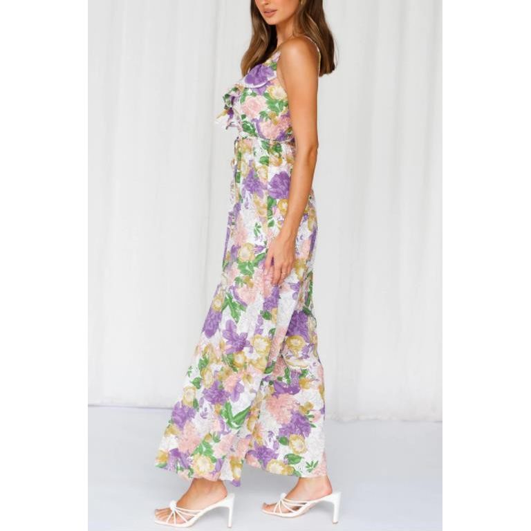 ONE & ONLY COLLECTIVE Floral  Print Cami Wide-leg Jumpsuit 62421B01