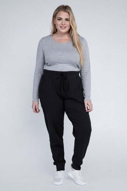 BLUE AGE Plus-Size Jogger Pants