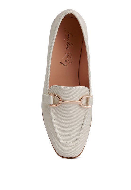 RAG & Co. Fable Horse bit Embellished Flat Loafers