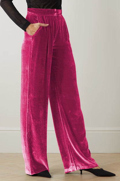 DOUBLE TAKE Loose Fit High Waist Long Pants with Pockets