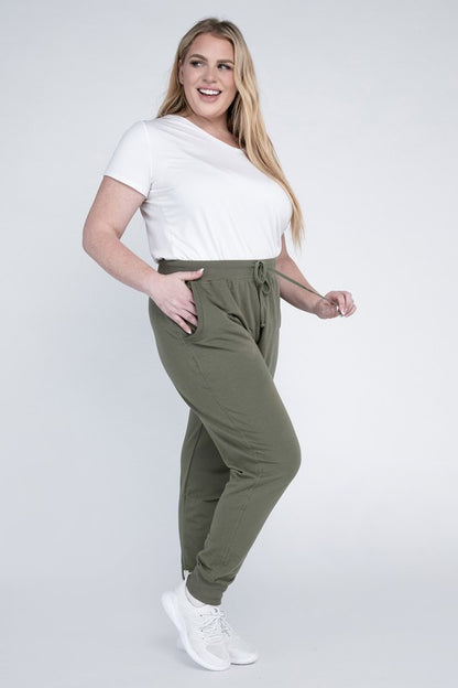 BLUE AGE Plus-Size Jogger Pants