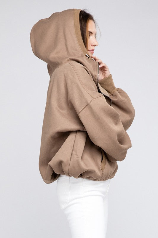 BIBI Stitch Detailed Elastic Hem Hoodie Sweatshirt