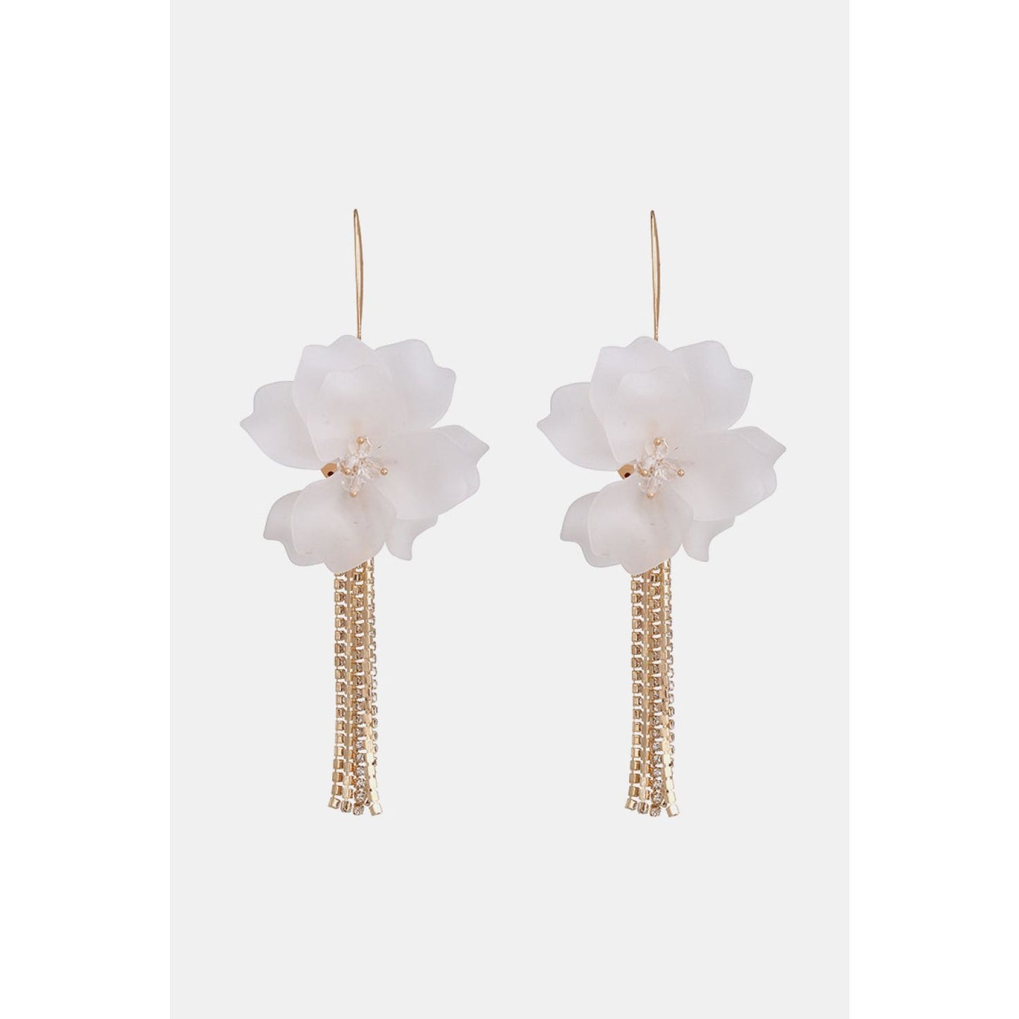 Flower Shape Acrylic Dangle Earrings