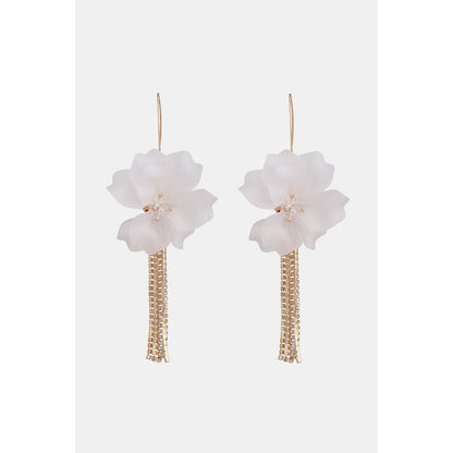 Flower Shape Acrylic Dangle Earrings